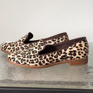 Sperry Leopard calf hair shoes